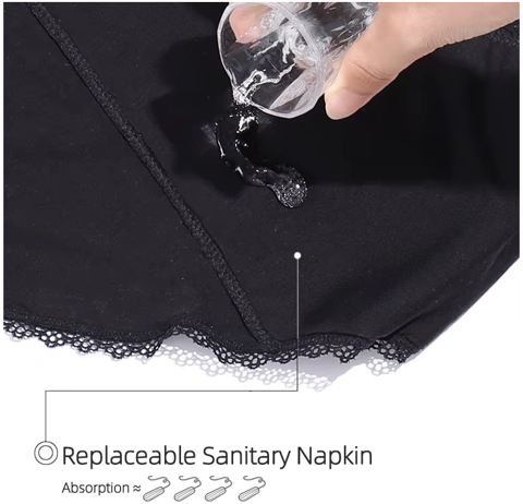 Blonde Eleganse menstruasjonstruse i bambus for heavy flow & inkontinens